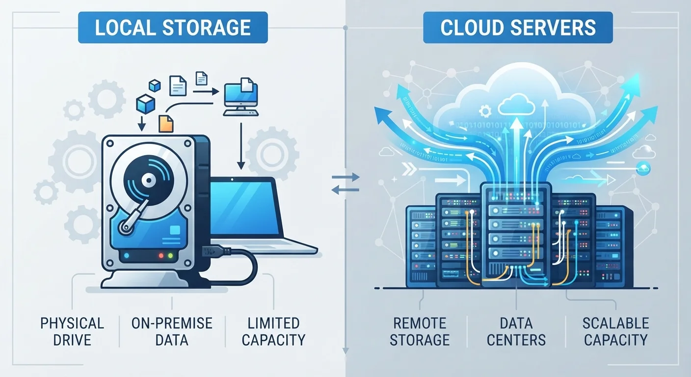 Cloud Storage and Local Storage: Understanding Where Your Files Actually Live