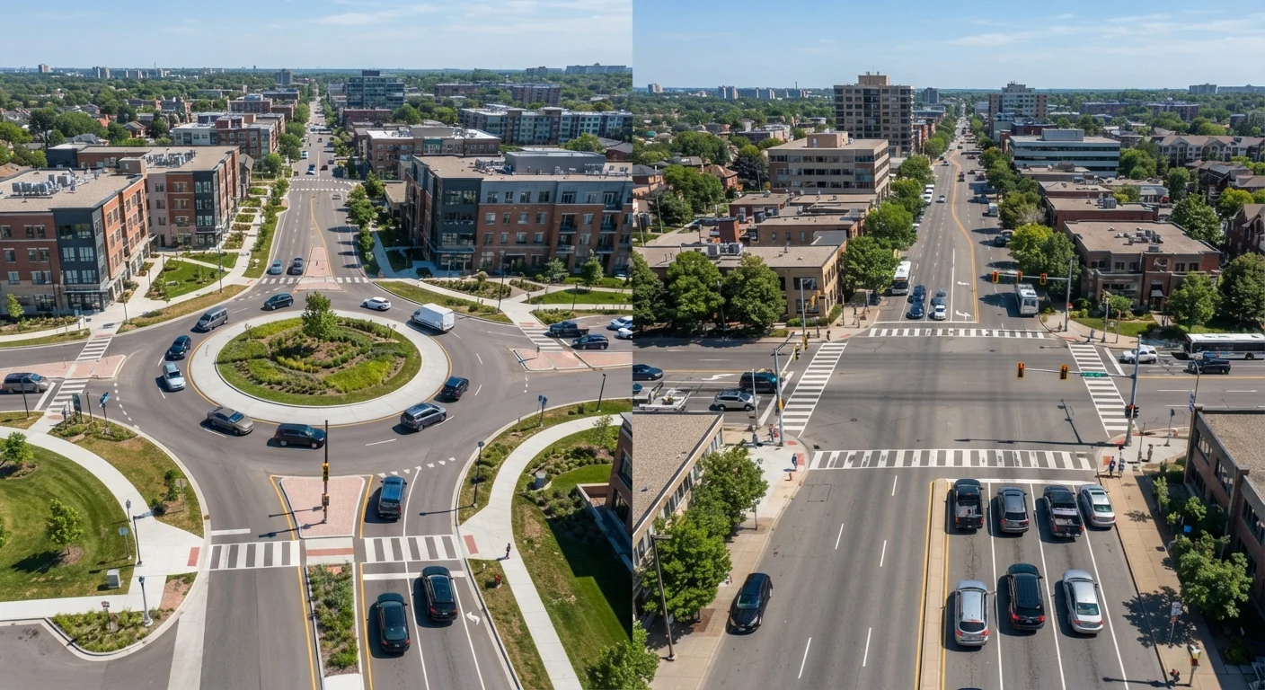 Roundabouts vs. Traditional Intersections: Navigating the Difference
